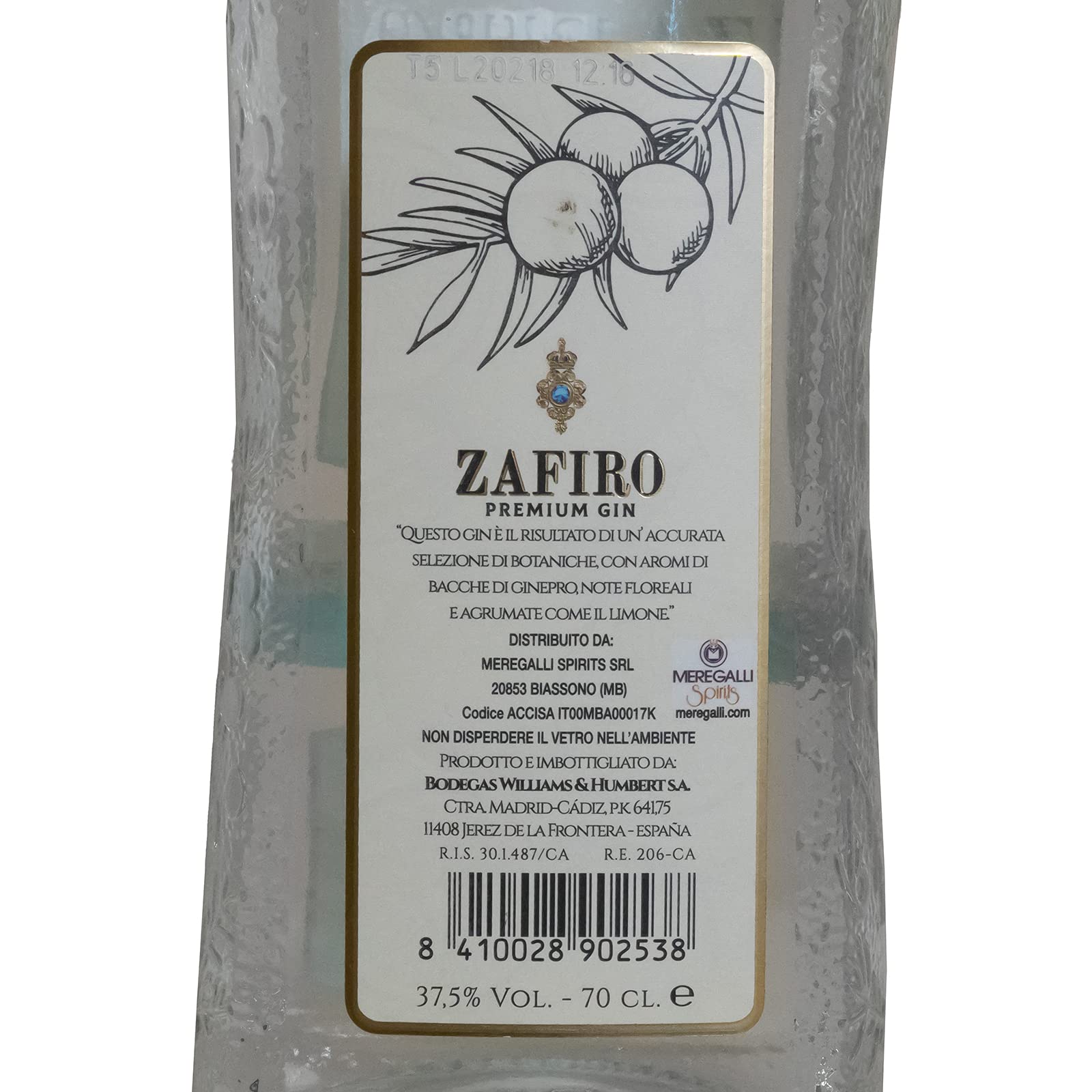 Zafiro Premium Gin - 70cl : Amazon.co.uk: Grocery